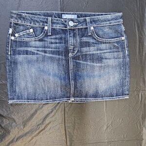 Rock & Republic Dark Wash Mini Skirt